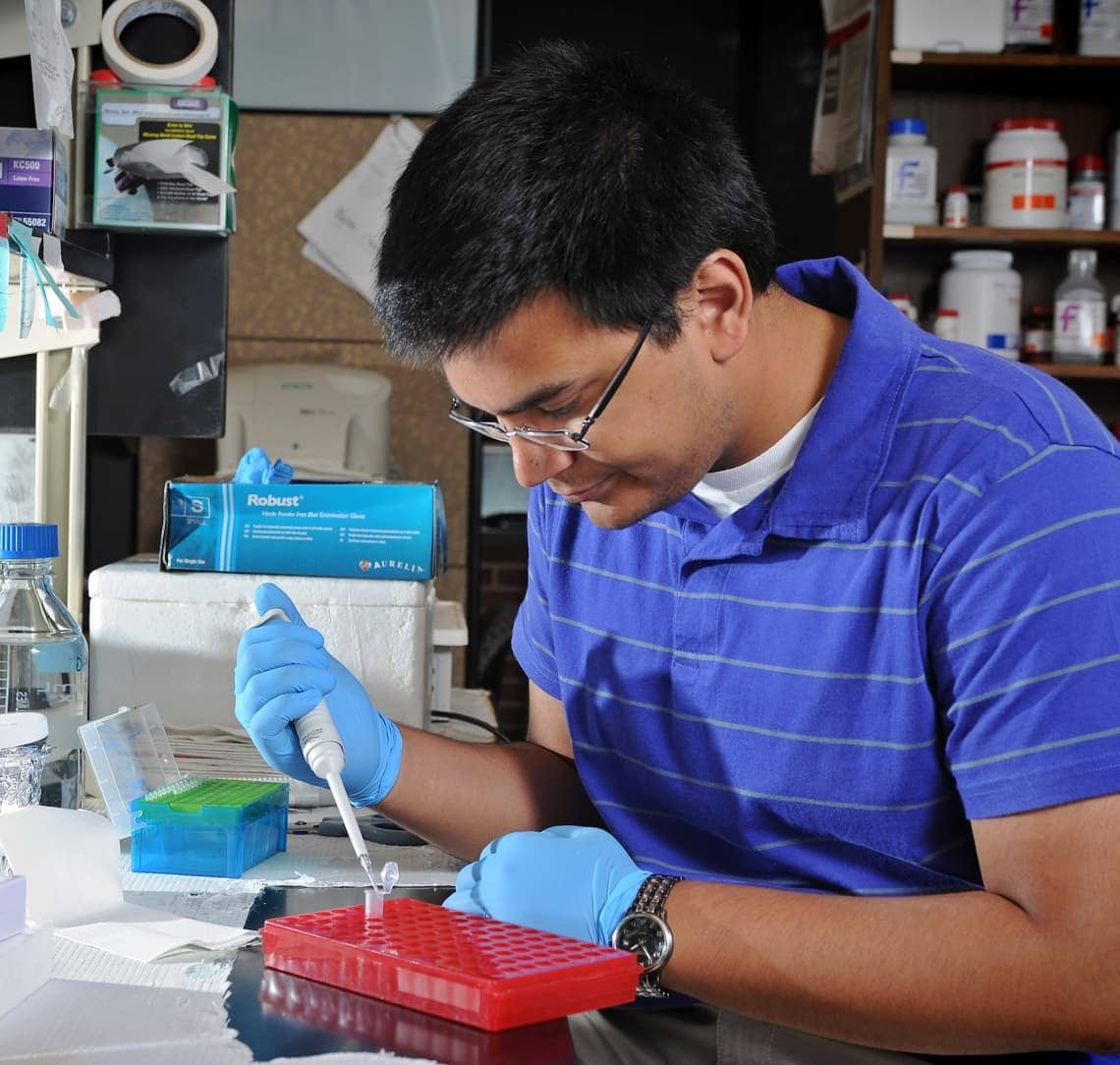 Innovate Carolina man doing science