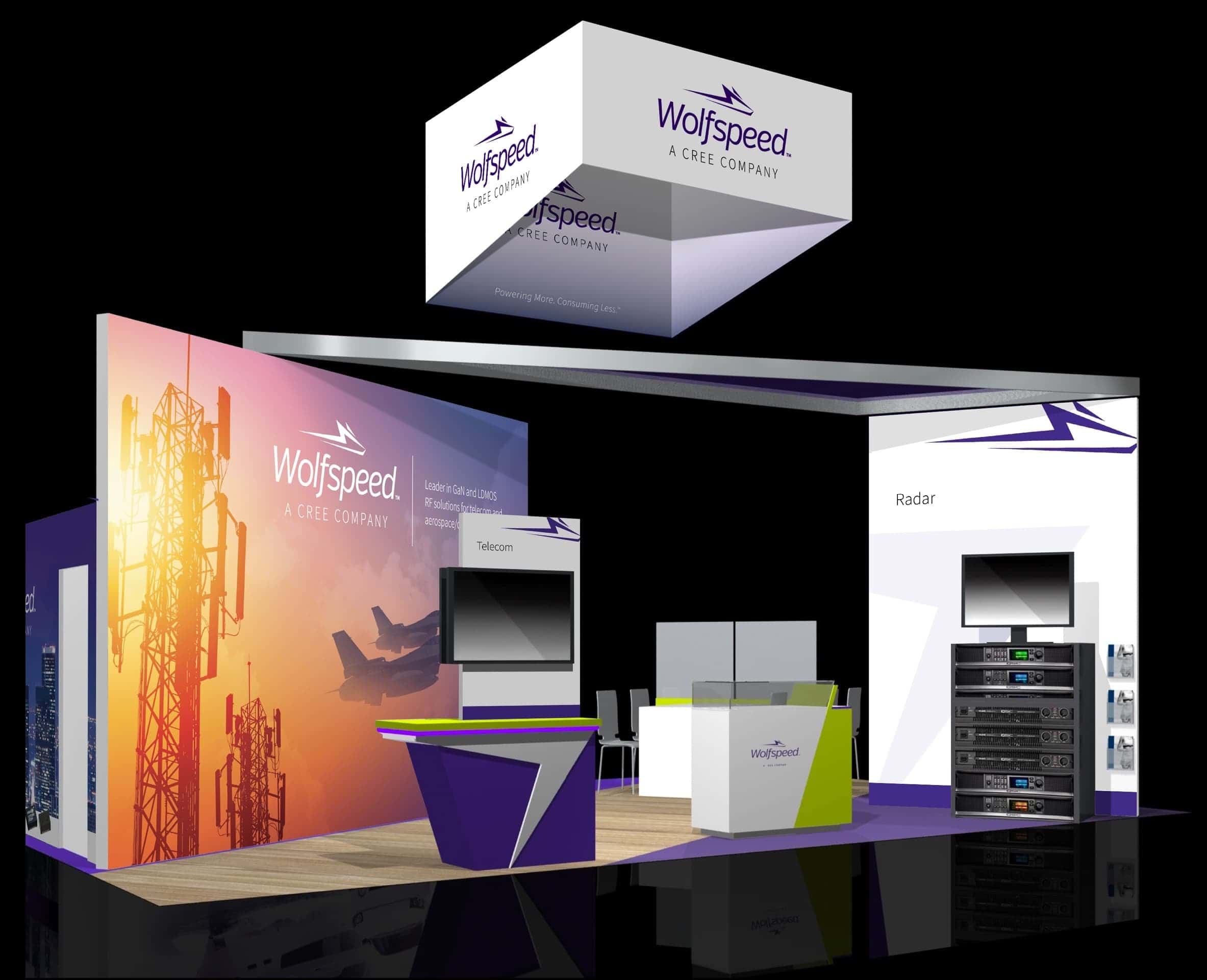 Wolfspeed International Trade Show Displays