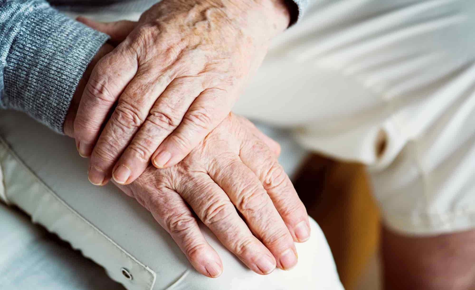 Elderly hands