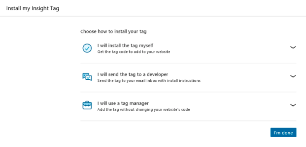 LinkedIn Install Insight Tag